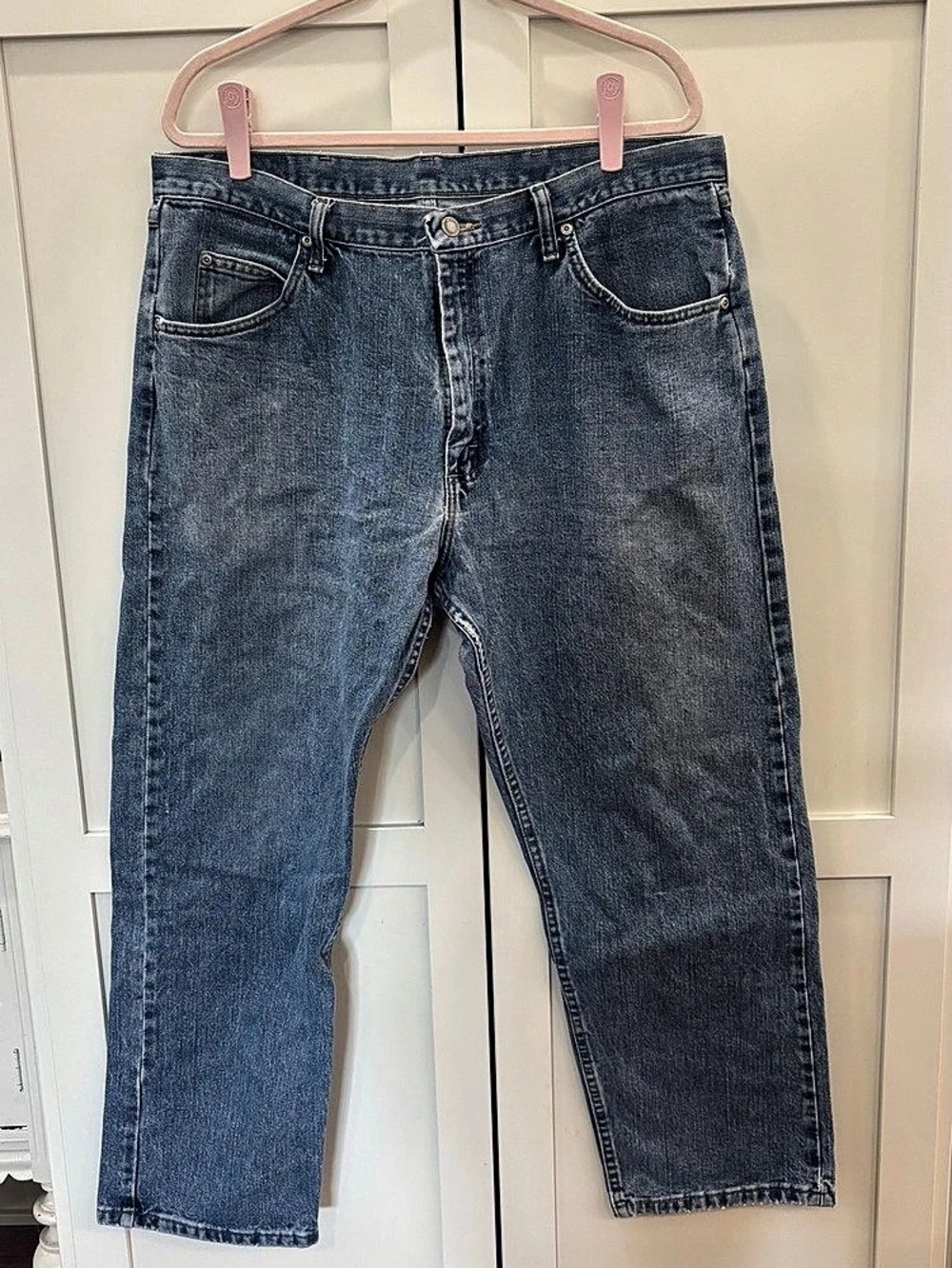 Wrangler Relaxed Fit Men's Blue Jeans Waist 38 Length 30
